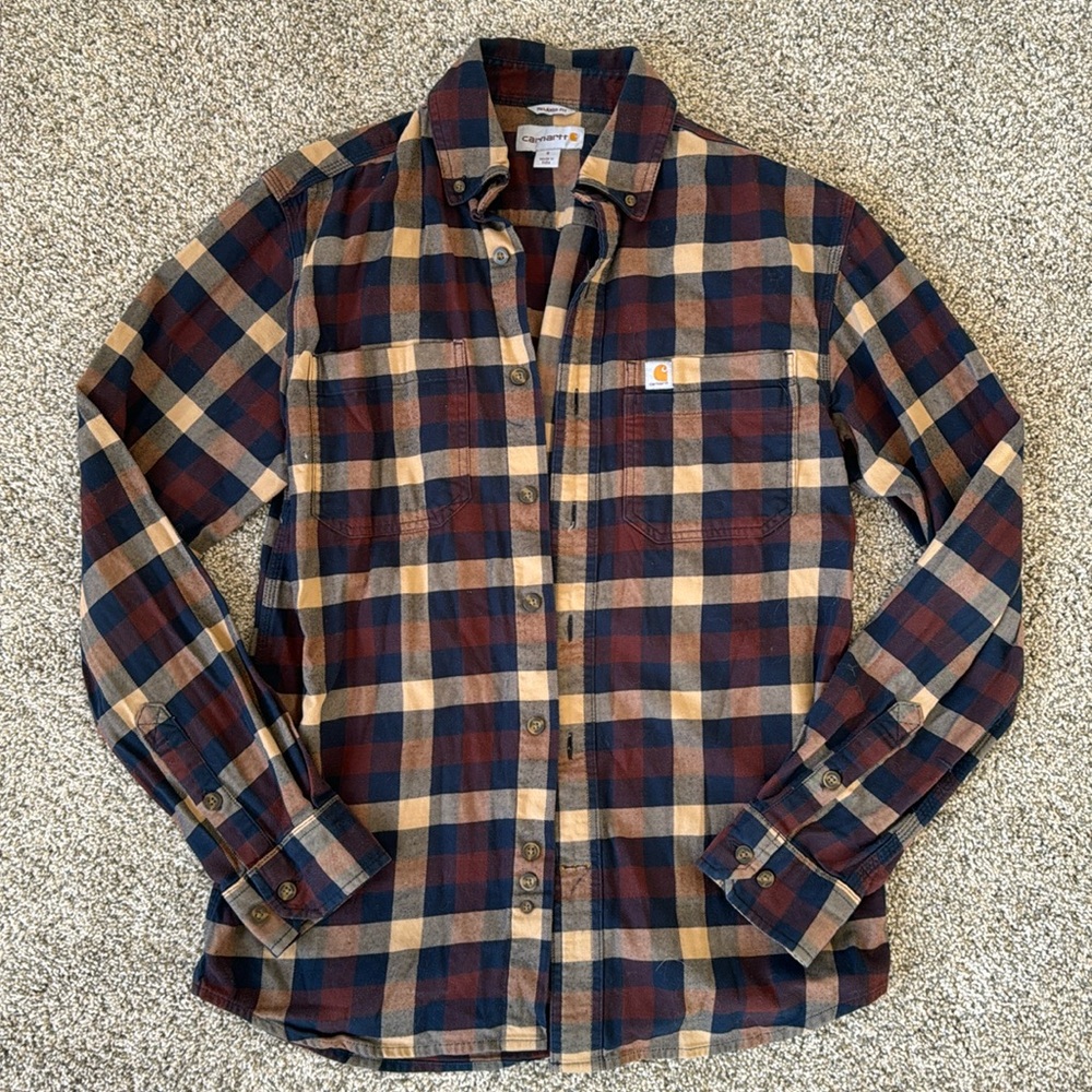 Carhartt Long Sleeve Checkered Button Down Shirt